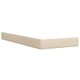 Боксспринг легло с матрак, кремава, 90x200 см, плат