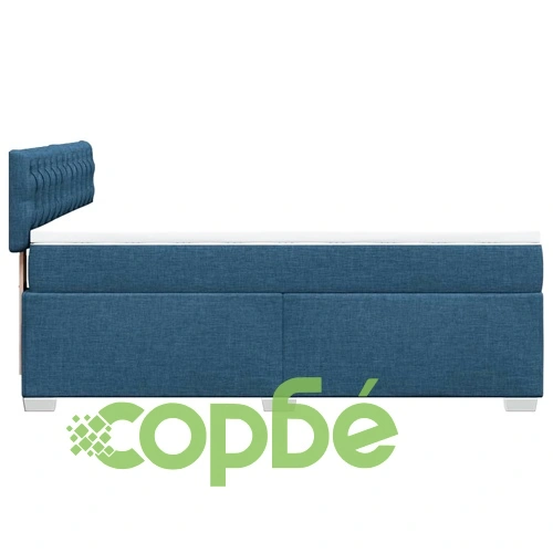 Боксспринг легло с матрак, синьо, 140x190 см, плат ➤ топ цена ➤ sorbe.bg