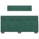 Боксспринг легло с матрак, зелена, 140x190 см, кадифе