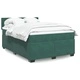 Боксспринг легло с матрак, зелена, 140x190 см, кадифе