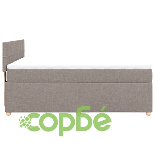 Боксспринг легло с матрак, таупе, 140x190 см, плат ➤ топ цена ➤ sorbe.bg