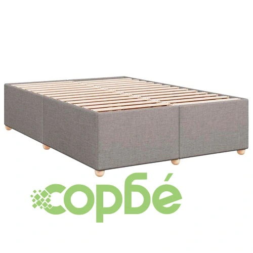 Боксспринг легло с матрак, таупе, 140x190 см, плат ➤ топ цена ➤ sorbe.bg