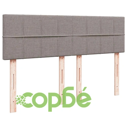 Боксспринг легло с матрак, таупе, 140x190 см, плат ➤ топ цена ➤ sorbe.bg