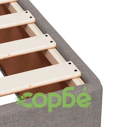 Боксспринг легло с матрак, таупе, 140x190 см, плат ➤ топ цена ➤ sorbe.bg