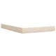 Боксспринг легло с матрак, кремаво, 140x190 см, плат