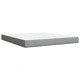 Боксспринг легло с матрак, светлосиво, 180x200 см, плат