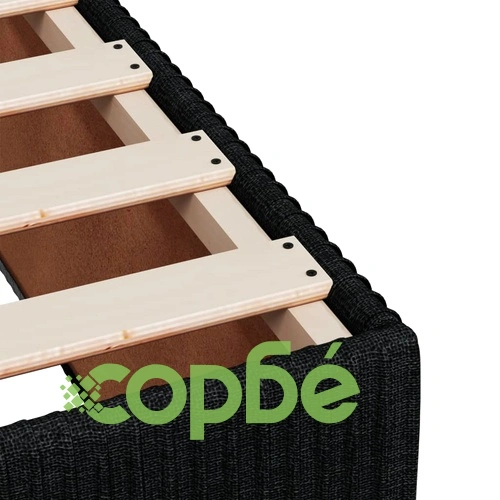 Боксспринг легло с матрак, черно, 140x190 см плат ➤ топ цена ➤ sorbe.bg