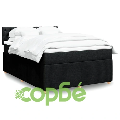 Боксспринг легло с матрак, черно, 140x190 см плат ➤ топ цена ➤ sorbe.bg