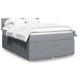 Боксспринг легло с матрак, светлосиво, 140x200 см, плат