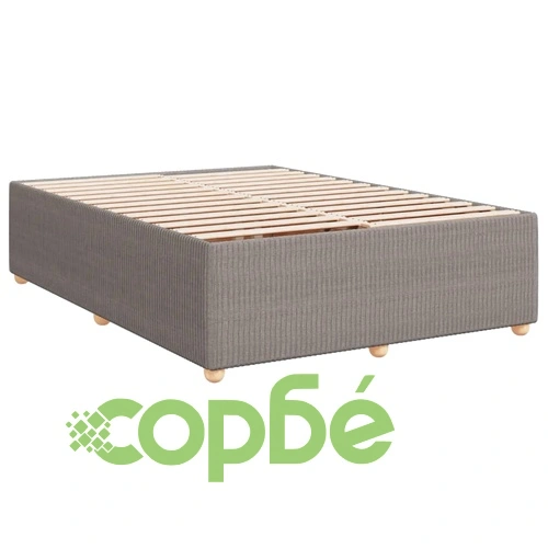 Боксспринг легло с матрак, таупе, 160x200 см, плат ➤ топ цена ➤ sorbe.bg