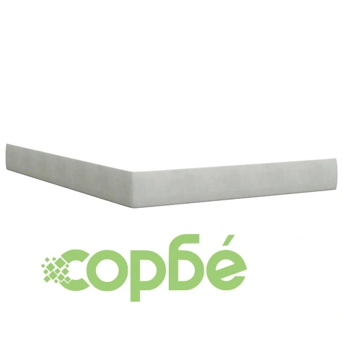 Боксспринг легло с матрак, светлосива, 140x190 см, кадифе ➤ топ цена ➤ sorbe.bg