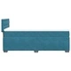 Боксспринг легло с матрак, синьо, 100x200 см, кадифе