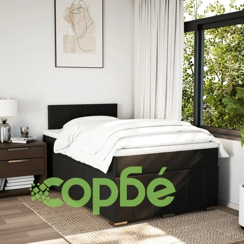 Боксспринг легло с матрак, таупе, 120x200 см, плат ➤ топ цена ➤ sorbe.bg