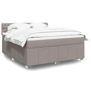 Боксспринг легло с матрак, таупе, 180x200 см, плат