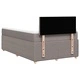 Боксспринг легло с матрак, таупе, 120x200 см, плат