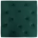 Табуретка, тъмнозелена, 60x60x36 см, кадифе