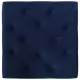 Табуретка, тъмносиня, 60x60x36 см, кадифе