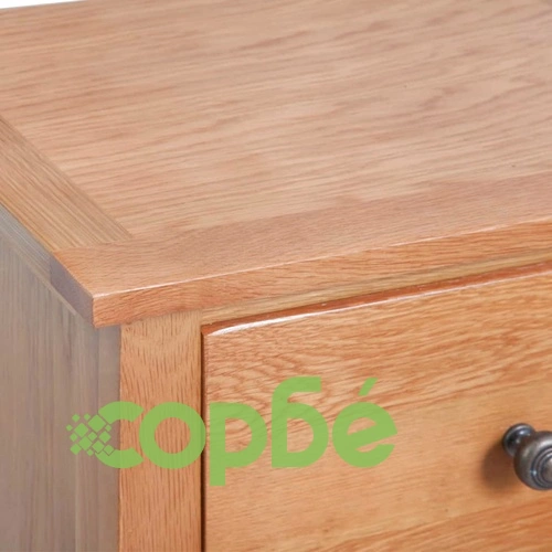 Висок шкаф с чекмеджета, 45x32x110 см, дъбов масив ➤ топ цена ➤ sorbe.bg