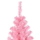 Изкуствена коледна елха със стойка, розова, 240 см, PVC