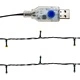 Коледен гирлянд с LED лампички, 10 м, черен