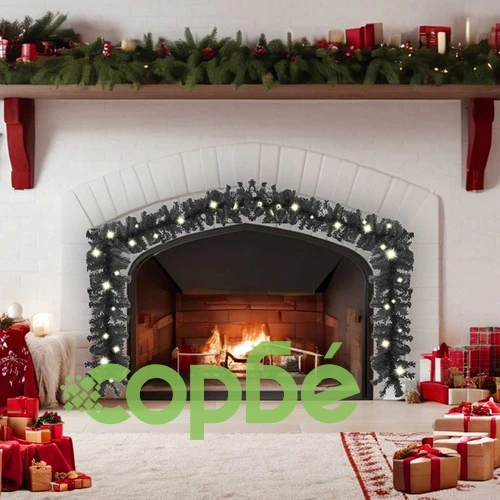 Коледен гирлянд с LED лампички, 20 м, черен ➤ топ цена ➤ sorbe.bg
