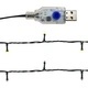 Коледен гирлянд с LED лампички, 5 м, червен