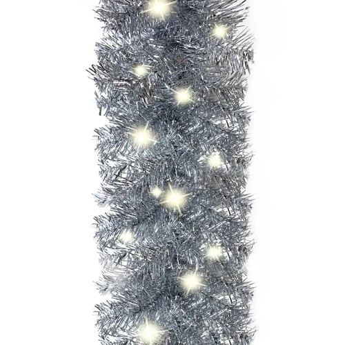 Коледен гирлянд с LED лампички, 20 м, сребрист ➤ топ цена ➤ sorbe.bg