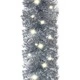 Коледен гирлянд с LED лампички, 20 м, сребрист