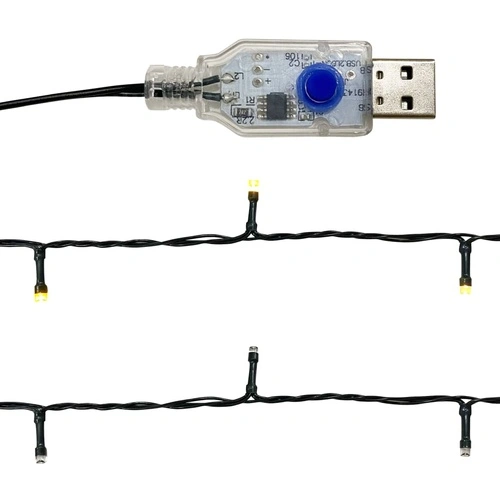Коледен гирлянд с LED лампички, 20 м, сребрист ➤ топ цена ➤ sorbe.bg