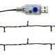 Коледен гирлянд с LED лампички, 20 м, сребрист