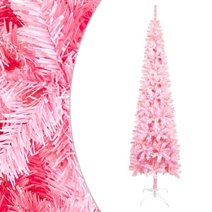 Тънка коледна елха, розова, 180 см