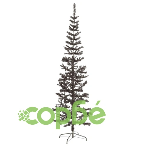 Тънка коледна елха, черна, 180 см  ➤ топ цена ➤ sorbe.bg