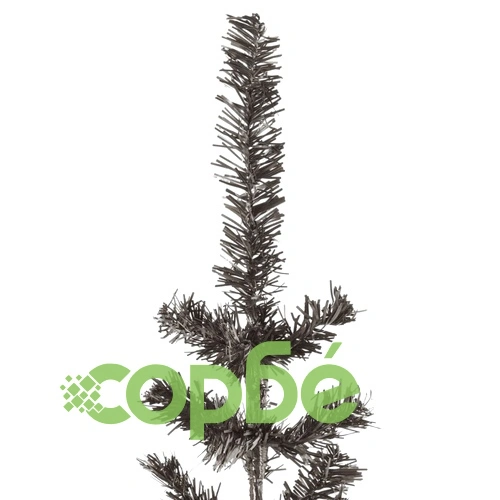 Тънка коледна елха, черна, 180 см  ➤ топ цена ➤ sorbe.bg