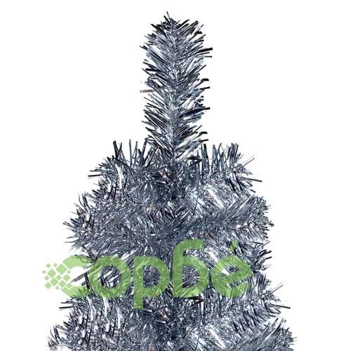 Тънка коледна елха, сребриста, 120 см  ➤ топ цена ➤ sorbe.bg