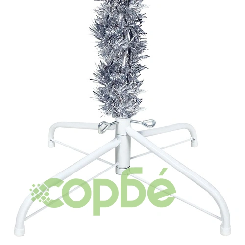 Тънка коледна елха, сребриста, 120 см  ➤ топ цена ➤ sorbe.bg