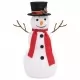 Декоративна фигура на снежен човек с LED лукс плат 60 см