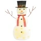Декоративна фигура на снежен човек с LED лукс плат 90 см