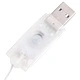 Декоративна фигура на снежен човек с LED лукс плат 120 см