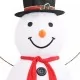 Декоративна фигура на снежен човек LED лукс плат 180 см