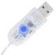 Коледна украса летящ елен, 120 LED, златисто, топло бяло