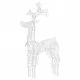 Коледна украса северен елен, 90 LED, 60x16x100 см, акрил