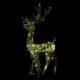Коледна украса елен, акрил, 140 LED, 120 см, топло бяло