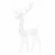 Коледна украса елен, акрил, 140 LED, 120 см, топло бяло