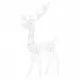Коледна украса елен, акрил, 140 LED, 120 см, студено бяло