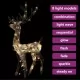 Коледна украса елен, акрил, 140 LED, 120 см, многоцветен