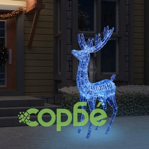 XXL Акрилни коледни елени, 250 LED, 180 см, син ➤ топ цена ➤ sorbe.bg