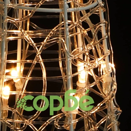 Акрилна декоративна пирамида LED светещ конус топло бял 60 см ➤ топ цена ➤ sorbe.bg