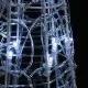 Акрилна декоративна пирамида LED светещ конус студено бял 60 см