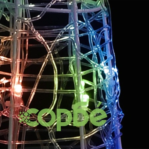 Акрилна декоративна пирамида LED светещ конус многоцветен 60 см ➤ топ цена ➤ sorbe.bg