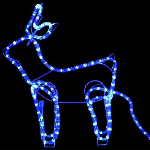 Коледна украса за открито северен елен с шейна 252 LED лампи ➤ топ цена ➤ sorbe.bg